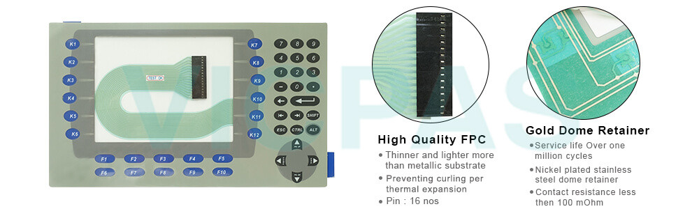 2711P-RDK7C PanelView Plus Membrane Keyboard Keypad Switch Repair Replacement 2711P-RDK7C PanelView Plus Membrane Keyboard Keypad Switch Repair Replacement