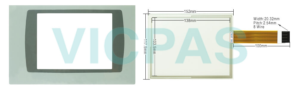 2711P-RDT7CK PanelView Plus Touch Screen Panel Protective film Repair Replacement
