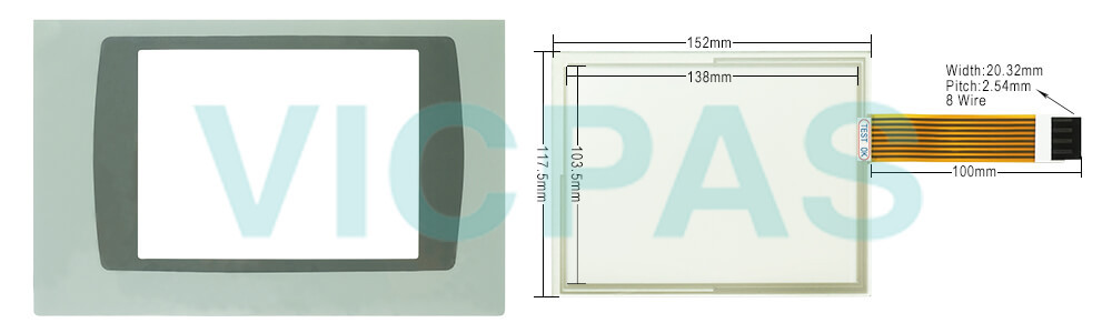 2711P-RDT7CK PanelView Plus Touch Screen Panel Protective film Repair Replacement 2711P-RDT7CK PanelView Plus Touch Screen Panel Protective film Repair Replacement