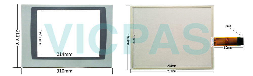 2711PC-T10C4D8 PanelView Plus 6 Compact Touch Screen Panel Glass Protective Film Plastic Shell Repair Replacement