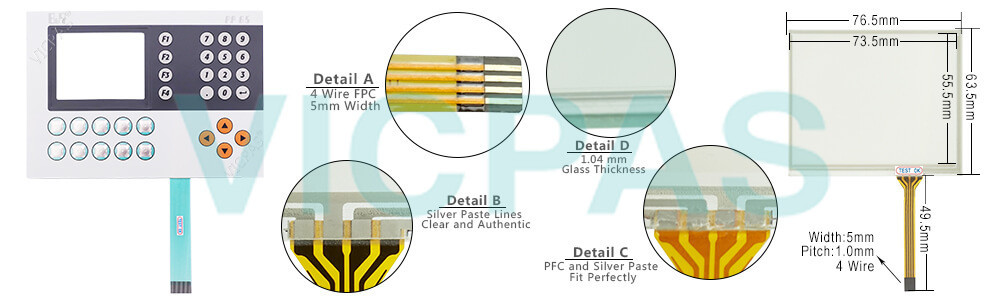 Power Panel 65 4PP065.0351-X74 Touch Screen Panel Membrane Keypad Keyboard