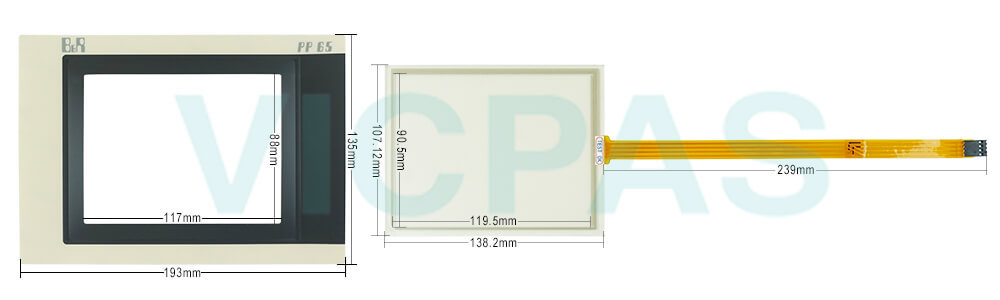 Power Panel 65 4PP065.0571-X74 Touch Screen Panel Front Overlay