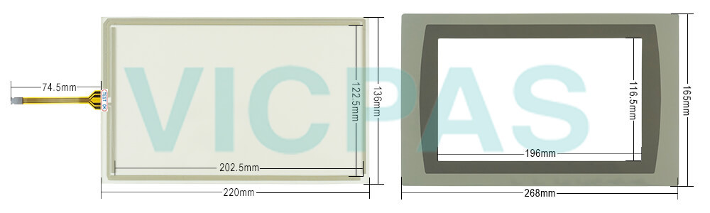 2711P-T9W21D8S Panelview Plus 7 Touch Screen Panel Protective Film LCD Display Repair Replacement