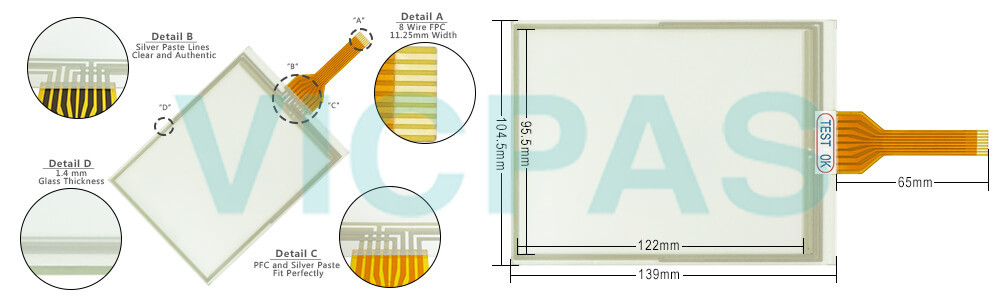 Provit 2200 5D2219.03  Touchscreen Glass