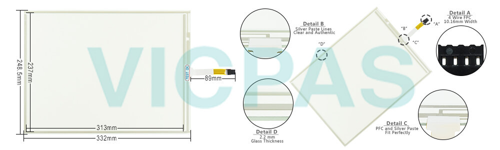 Power Panel 300 5PP320.1505-K15 Protective Film Touchscreen Glass