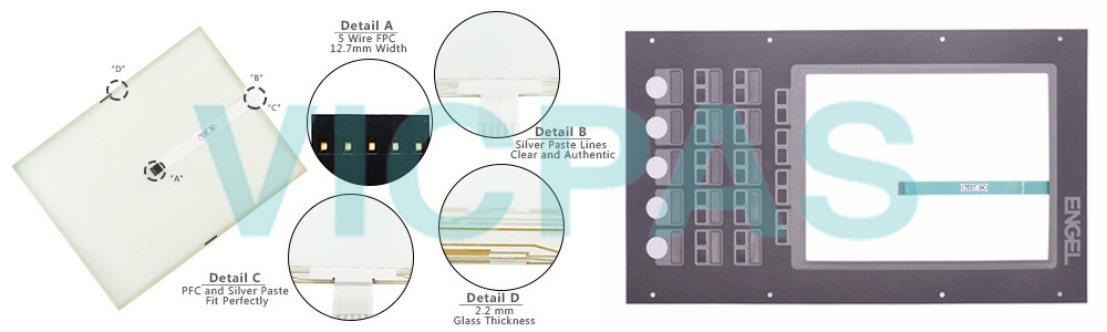 Power Panel 400 4PP480.1505-K02 Touch Screen Panel Keyboard Membrane