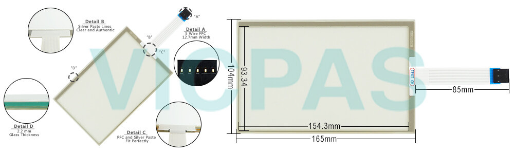 Power Panel 500 5PP5:206114.002-00 Touchscreen Glass