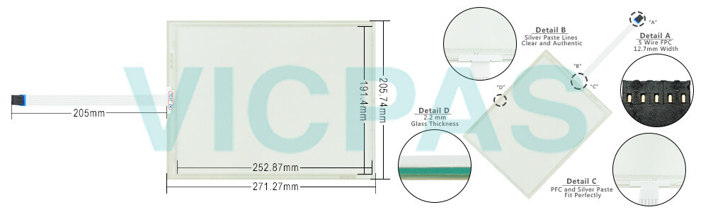 Power Panel 500 5PP520.1214-00 Touchscreen Glass Power Panel 500 5PP520.1214-00 Touchscreen Glass