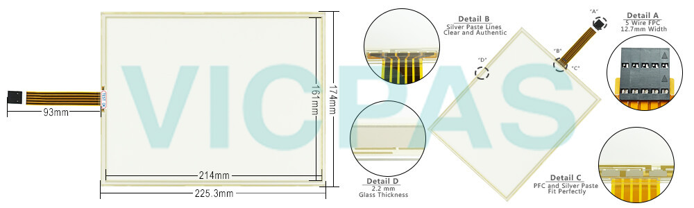 Power Panel 500 5PP5:462629.003-00 Touchscreen Glass Power Panel 500 5PP5:462629.003-00 Touchscreen Glass