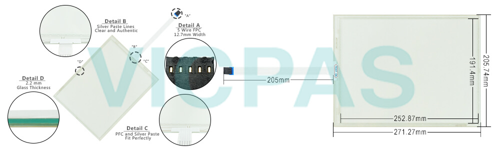 B&R 5AP923.1215-I00 Touch Digitizer Glass | Automation Panel 900 | VICPAS