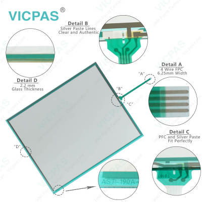 Touchscreen panel for AST-190A touch screen membrane touch sensor glass replacement repair