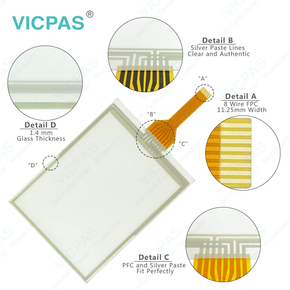 5.7 inch for B&R 4PP420.0571-K15 Resistive Touch Screen Digitizer Glass Panel 