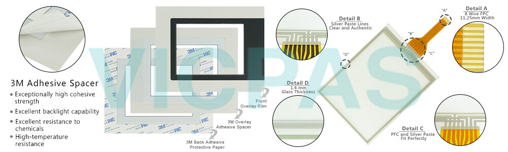 Power Panel 100 4PP120.0571-01 Touchscreen Glass Front Overlay Replacement