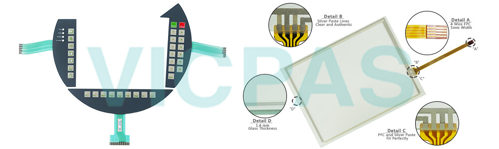 5MP050.0653-02 membrane keypad keyboard repair | VICPAS