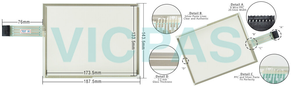 Mobile Panel 100 5MP181.0843-K01 Touch Screen Panel