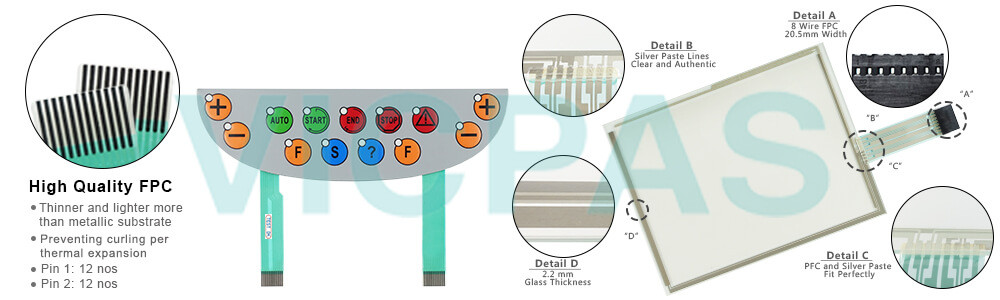 Mobile Panel 200 Membrane Keyboard Touch Screen Panel