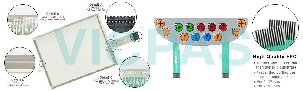 Mobile Panel 200 4MP281.0843-K03 Touch Screen Panel Keypad Membrane