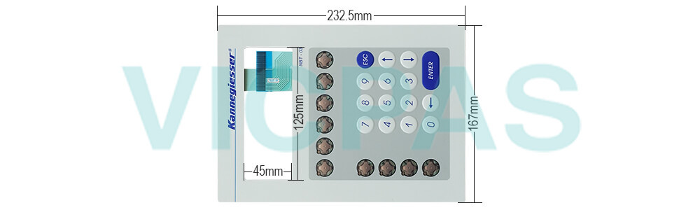 B&R  PANELWARE 4B1270.00-K18 Keypad Membrane