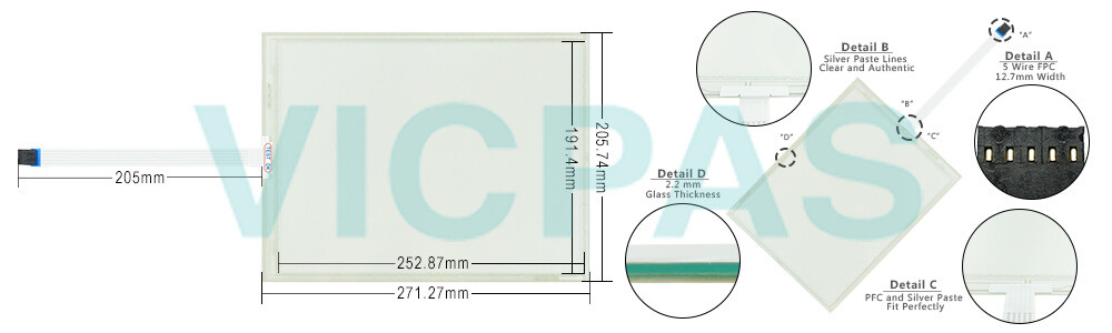 Provit 5200 5D5211.03   Touchscreen Glass