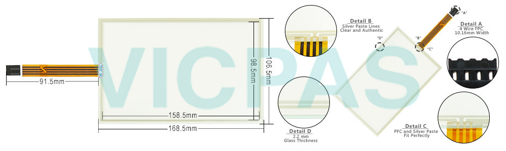 Automation Panel 1000 5AP1120.0702-I00 Touch Screen Panel Glass Automation Panel 1000 5AP1120.0702-I00 Touch Screen Panel Glass