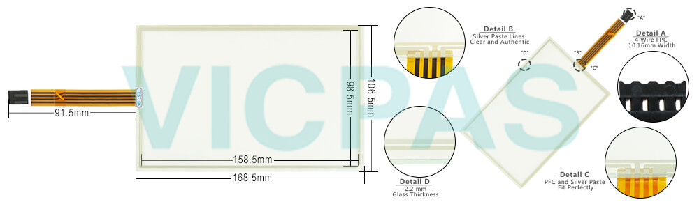 Automation Panel 1000 5AP1120.0702-I00 Touch Screen Panel Glass