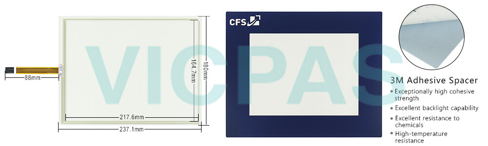 Automation Panel 1000 5AP1120.1043-C01 Protective Film Touch Screen Panel Glass