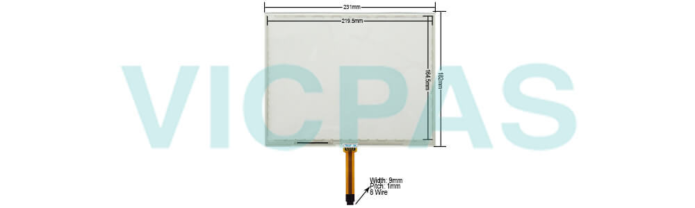 JOHN DEERE GS3 2630 PCGU2UA31586 PN-PF81431 MFG PN-90207968-01 Touch Screen