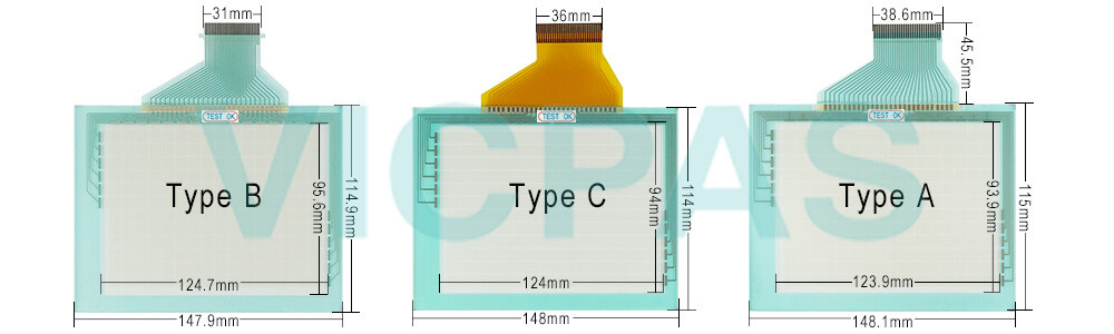 Omron NT31 series HMI NT31-ST121B-EV1 Touch Panel,Protective Film and Display Repair Kit.