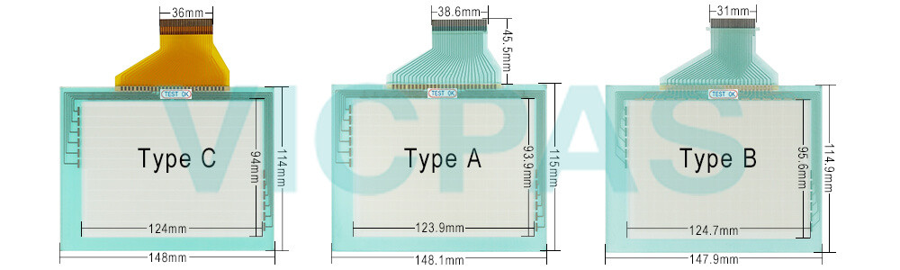 Omron NT31 series HMI NT31-ST123-EV3-QR Touch Panel,Protective Film and Display Repair Kit.