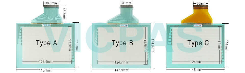  Omron NT31C series HMI NT31C-ST143B-V3 Touch Panel,Protective Film and Display Repair Kit.