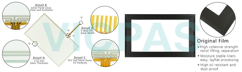 B&R Power Panel C70 4PPC70.070M-23B 4PPC70.070M-23W Touch Screen Panel Protective Film repair replacement