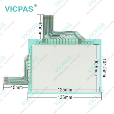 Mitsubishi GT1155-QSBDA Front Overlay Touch Membrane