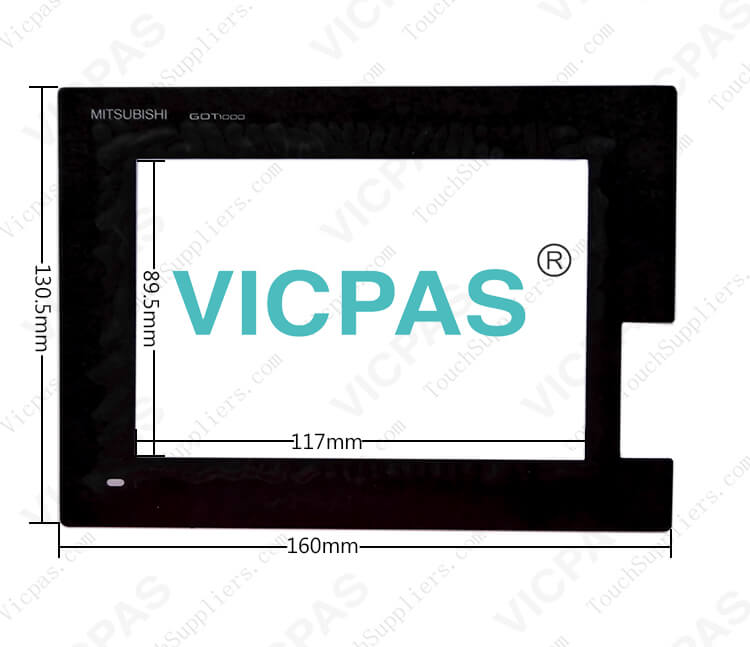 Mitsubishi GT1450-QMBDE HMI Touch Panel Front Overlay | Mitsubishi GOT1000  Series | VICPAS