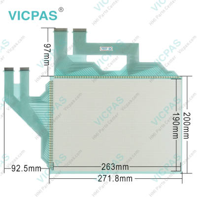 Mitsubishi GT1585V-STBD Front Overlay Touch Membrane