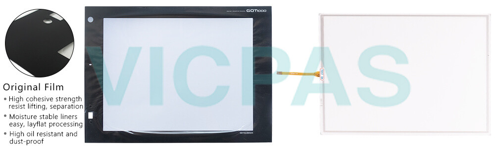 Mitsubishi GT15 series HMI GT1595-XTBA Touch Screen Monitor Front overlay Repair Kit