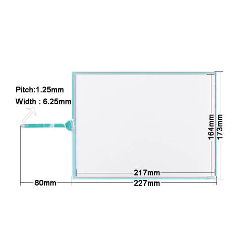 Mitsubishi GT15-75QBUS2L Front Overlay Touch Membrane