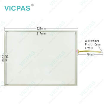 Mitsubishi GT1672-VNBA Front Overlay Touch Membrane