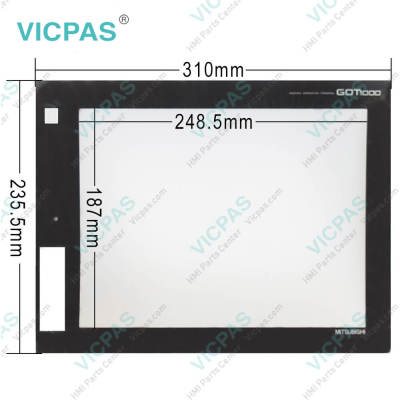 Mitsubishi GT1685-STBA Front Overlay Touch Membrane