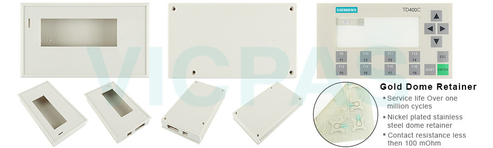  6AV6640-0AA00-0AX1 Siemens SIMATIC HMI TD400C Text display Membrane Keyboard Plastic Case Shell Repair Replacement