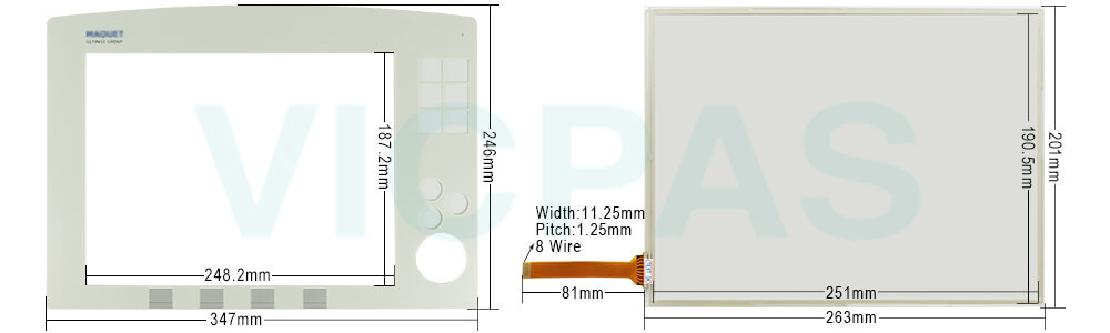 Supply Maquet Servo-i Ventilator Overlay Touch Screen Panel for Repair Replacement