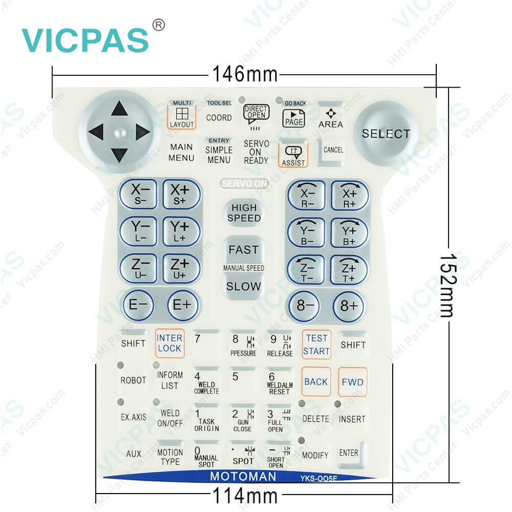 YASKAWA DX100 MOTOMAN&nbsp;YKS-005E Switch Membrane