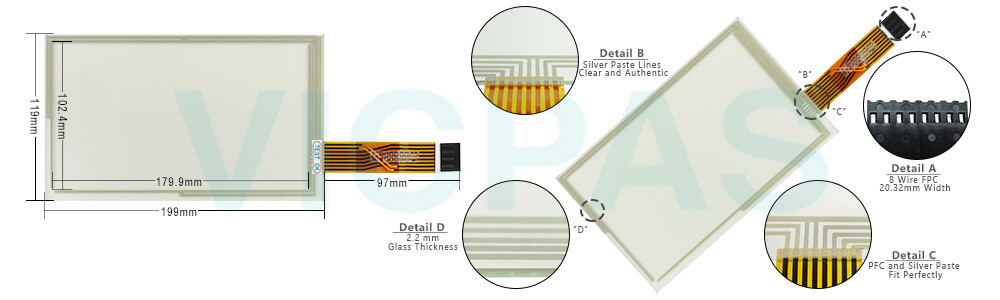 Trimble series HMI TPI#1395-001 Rev C Touch Screen Panel Repair Kit