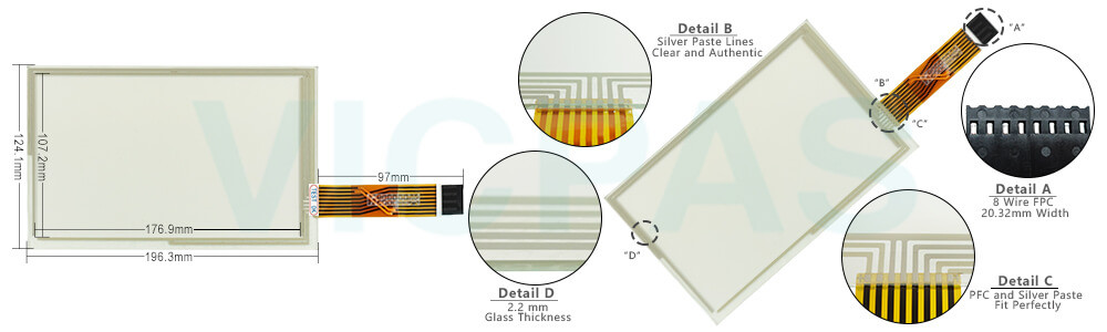 Trimble series HMI TPI#1405-001 Rev D Touch Screen Hmi Repair Kit