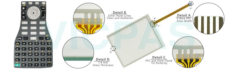 Trimble TSC2 AMT98636 Touch Screen Panel Glass Membrane Keypad Repair Part