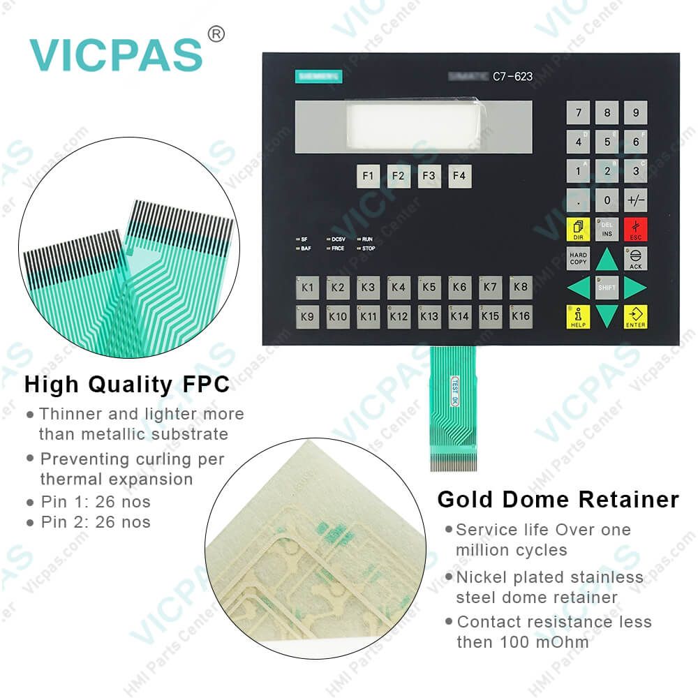 6ES7623-1DE01-0AE3 Siemens SIMATIC C7-623 Membrane Switch