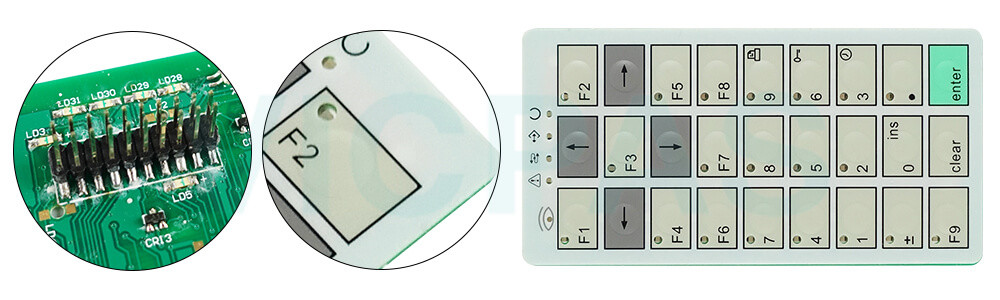 UniOP ePALM10 series HMI ePALM10-0068 Membrane Keypad Repair Kit