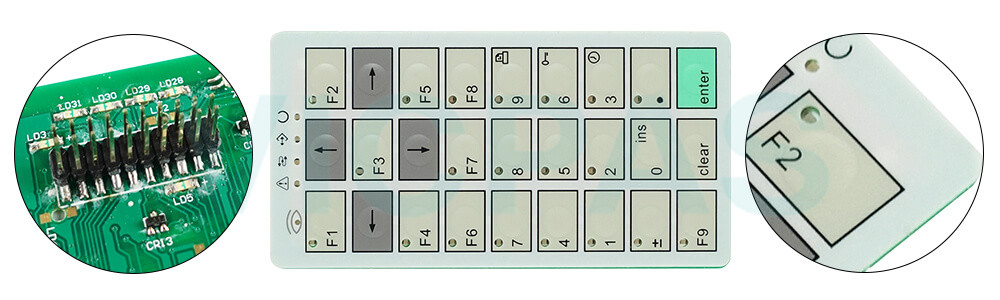 UniOP ePALM10 series HMI ePALM10-0061 Membrane Keyboard Repair Kit