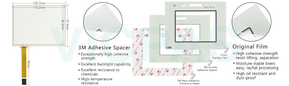 UniOP series HMI eTOP05P-0050 Protective Film Touch Screen Repair Kit