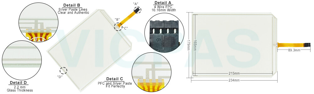 AMT10720 91-10720-000 HMI Touchscreen Panel Glass Repair Kit