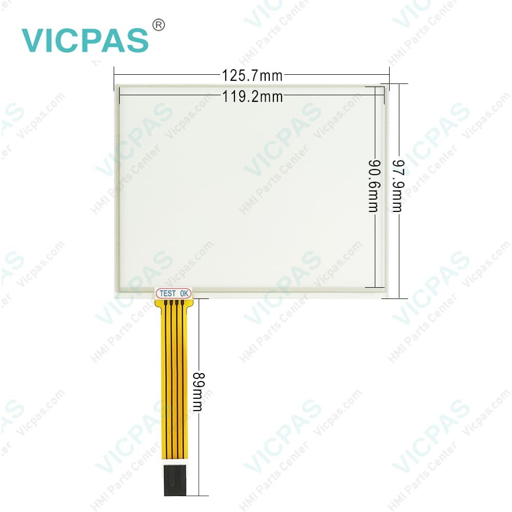 Touch Screen Panel Glass for Uniop ETOP05EB-0045 ETOP05EB-DF50 with Overlay 